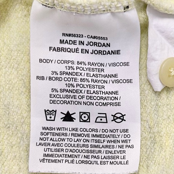 Nike Dri-FIT Pale Yellow & Grey Heathered Cropped Hoodie XS Lightweight Pullover - Picture 6 of 9